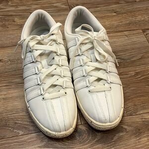 K Swiss Classic 2000 Men’s 10 White Preppy EUC